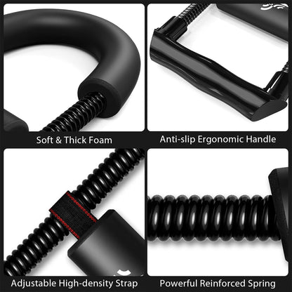 Wrist Strengthener, Forearm Exerciser with Adjustable Tension for Improving Strength - Hand Developer Arm Grip Workout Strength Trainer for Starter and Pro - Workout Equipment Home Gym