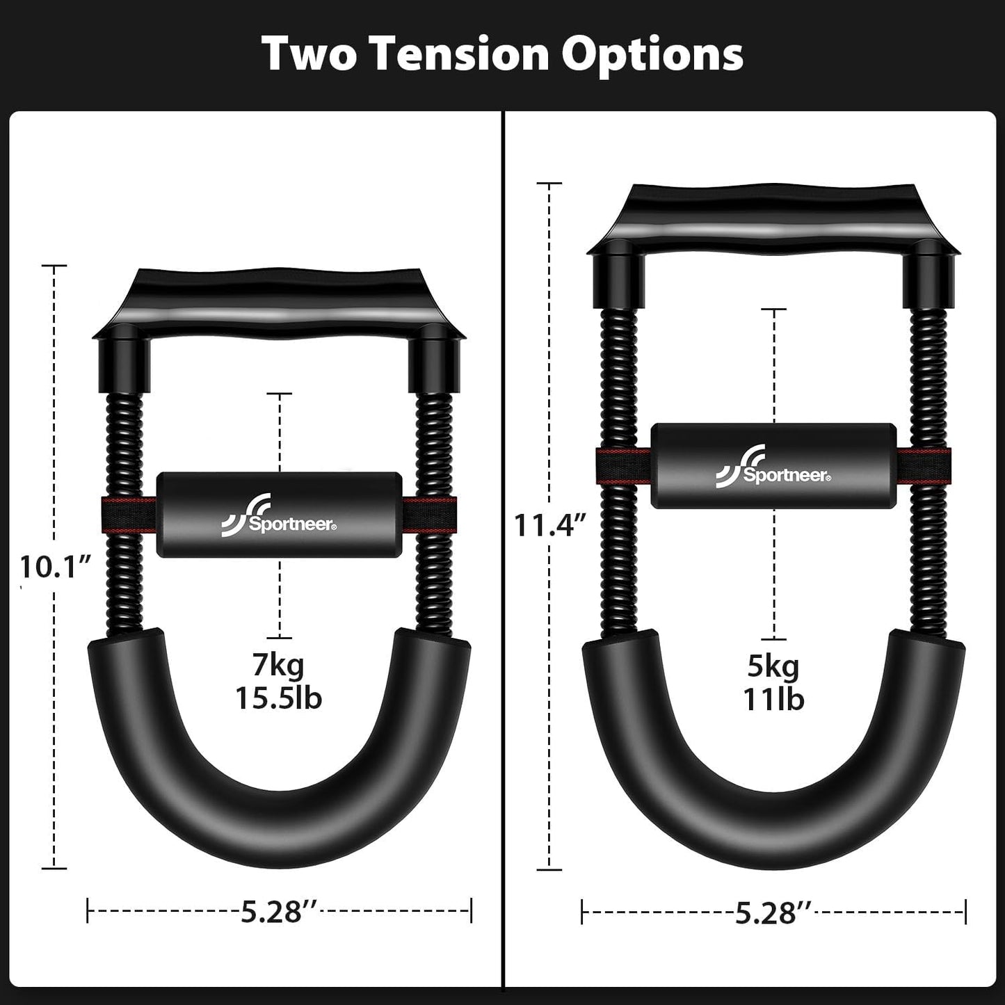 Wrist Strengthener, Forearm Exerciser with Adjustable Tension for Improving Strength - Hand Developer Arm Grip Workout Strength Trainer for Starter and Pro - Workout Equipment Home Gym