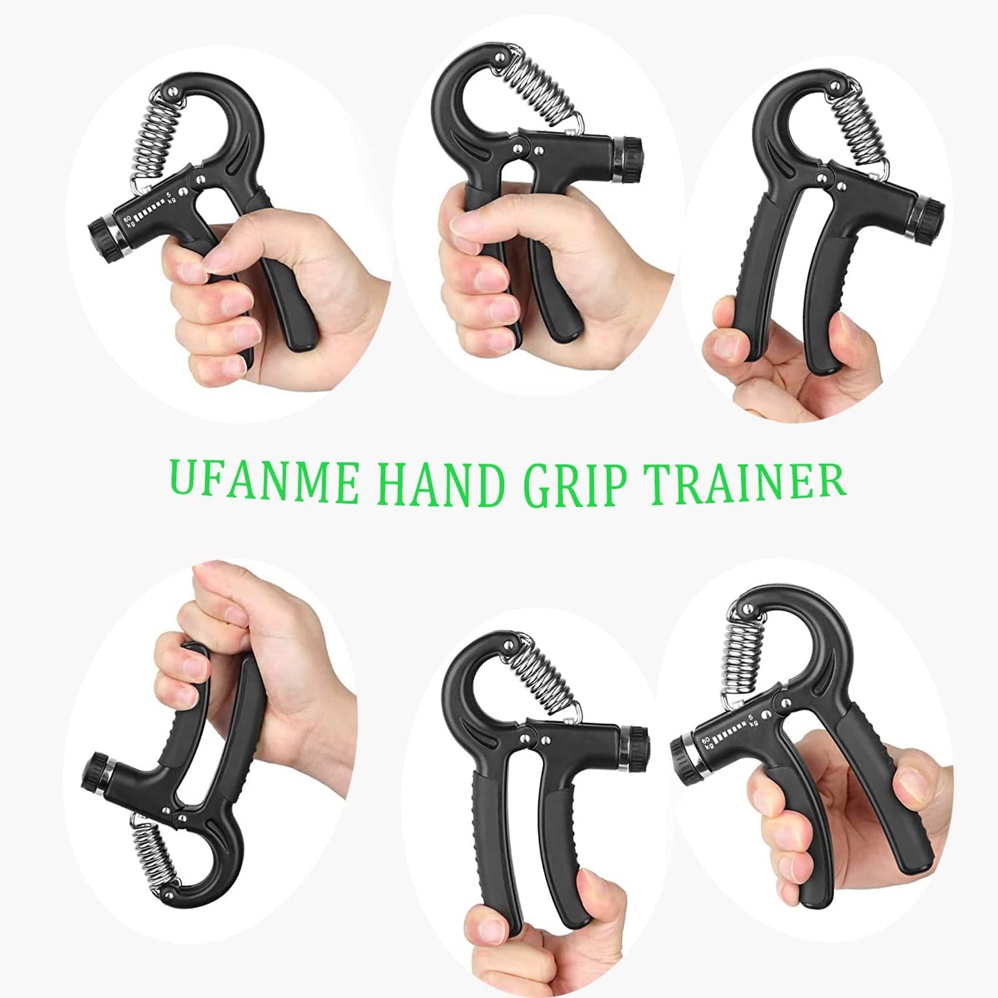 Hand Grip Strengthener, Grip Strength Trainer, 22-132 Lbs Adjustable Resistance Forearm Exerciser Workout for Rehabilitation Athletes Climbers Musicians